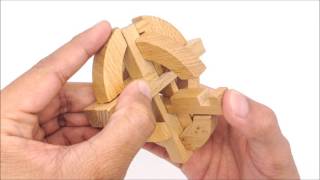 PicassoTiles 8 Styles Wooden Burr Logic Genius Skill Brain Teaser Puzzle  Globe Puzzle PTP08 [upl. by Ttennaj]