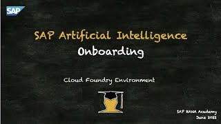 BTP Onboarding Cloud Foundry Environment [upl. by Inimod]