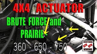 How to remove the 4X4 ACTUATOR motor and gear assembly Brute Force or Prairie 360 650 750 [upl. by Cosetta]