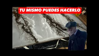 💥MIRA Y APRENDE Como restaurar tu comedor viejo con resina epoxica con esta SÚPER TÉCNICA ☑️ [upl. by Zrike747]