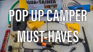 MUSTHAVE Pop Up Camper Accessories  What to Buy for Your Pop Up [upl. by Ettenauq]