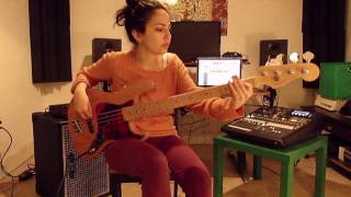 Yonit Spiegelman  Live Funk  Bass Improv [upl. by Kerril]