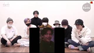 bts reaction to taehyung tiktok part1 [upl. by Aivatnuhs]