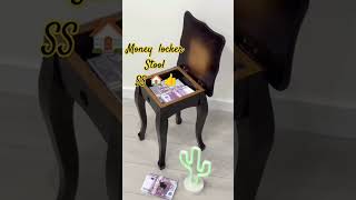 Money locker kaise banate hain money stool kese banaya jata haiwoodwork stool stools diywood [upl. by Cordle]