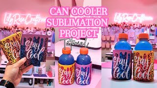 Easy Diy Sublimating Koozie Can Coolers For Beginners [upl. by Lipinski]