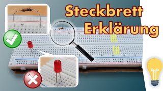 Wie funktioniert ein Steckbrett Erklärung zum Breadboard mit Tipps und Tricks [upl. by Akimehs]