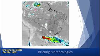 Briefing Meteorológico dias 02 e 03 de outubro  Tempo Severo no PRSC [upl. by Ardnuassak]