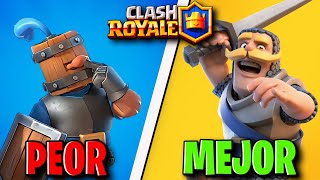 DE LA PEOR A LA MEJOR CARTA COMÚN DE CLASH ROYALE 🤯 [upl. by Crawley]