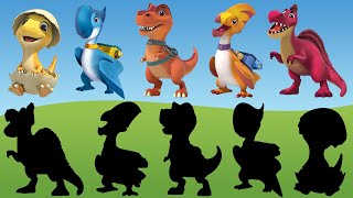 Dino Ranch 3  Match the right shadow  Dinosaurs for kids [upl. by Rutra]