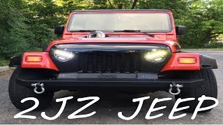 2JZ JEEP WRANGLER WALK AROUND AND START UP [upl. by Helaine3]