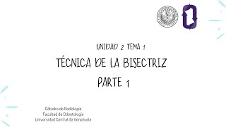 Técnica de la Bisectriz 1ra parte [upl. by Ahsinna]