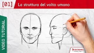 La struttura del volto  Come disegnare un fumetto [upl. by Ecnav293]