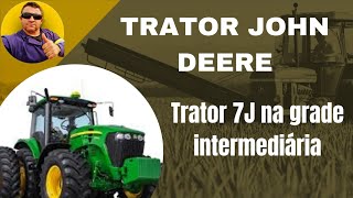 Trator John Deere 7200J na grade intermediaria [upl. by Pollie]