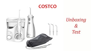 Waterpik Ultra Plus and Cordless Pearl Water Flosser Combo Pack  Costco  Unboxing amp Test [upl. by Utta301]