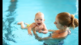 Matronatación ejercicios para bebés en el agua Piscinas [upl. by Anailuig]