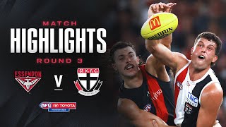 Essendon v St Kilda Highlights  Round 3 2024  AFL [upl. by Waxler34]