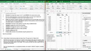 AQ2022 AAT Level 3 MATS Spreadsheets Chapter 2 MATST P1 2 9 [upl. by Steere496]