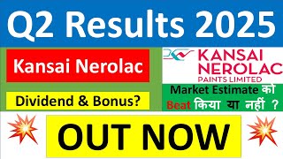 KANSAI NEROLAC Q2 results 2025  NEROLAC Paints results today  KANSAI NEROLAC Paints Share News [upl. by Willmert570]