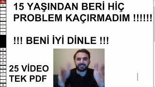 15 Yaşından Beri Hiç Problem Kaçırmadım  İZLE Sen de Kaçırma  DEŞİFRE SERİSİ 25 VİDEO TEK PDF [upl. by Llehsal]