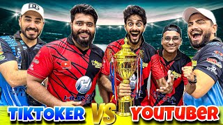 TIKTOKERS VS YOUTUBERS  CRICKET MATCH 🏏  Match Kon Jeeta   MISHKAT KHAN [upl. by Behrens]