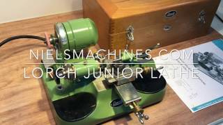 Lorch Junior Watchmaker Lathe [upl. by Ynaiffit]