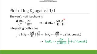 Chemical Equilibrium Lecture 8 vant Hoff Isochore [upl. by Otsirave]