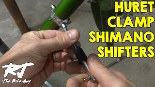 Modify Huret Downtube Shifter Clamp For Shimano Shifters [upl. by Anitsahs]