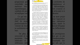 Exemple de Lettre de motivation campusfrance demarche etudiant [upl. by Zales943]