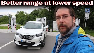 Peugeot e2008  Full range test at 90 kmh trying to drive WLTP range [upl. by Burton427]