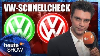 Lutz van der Horst macht den VWTest auf der SPDWahlparty  heuteshow vom 20102017 [upl. by Gnaht]