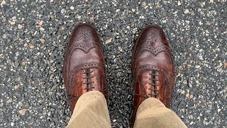 Caught in the Rain in Allen Edmonds Dress Shoes [upl. by Celestyn]