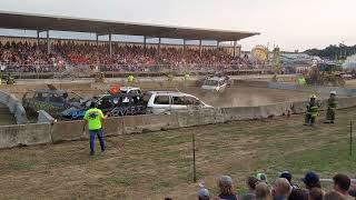 2024 Jackson County Fair Demo Derby Team Show Vans Heat 1 [upl. by Nyssa]