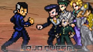 Okuyasu vs Everyone in Jojo part 4 MUGEN [upl. by Pagas255]