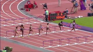 100m Hurdles Womens Heat  Full Event London 2012 Olympics [upl. by Emalia]