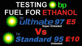 Why You SHOULD use BP E5 Petrol ⛽ Comparing BP Ultimate 97 E5 Vs BP Regular 95 E10 for Ethanol 722 [upl. by Angi]