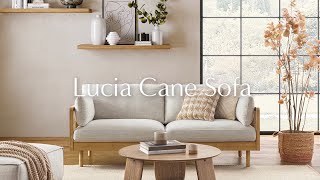 Castlery Lookbook Lucia Cane Sofa [upl. by Dent]