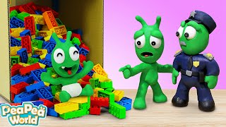 Police Rescues Baby Pea Pea  Video for kids  Pea Pea World [upl. by Kiele]