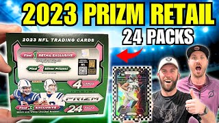 THE BEST PRIZM FOOTBALL CARDS🔥 2023 PRIZM FOOTBALL RETAIL BOX 24 PACKS🏈 [upl. by Priestley]