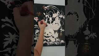 asmr ish voiceover painting paintbynumber spooky hobby theparanormalfiles [upl. by Cerallua987]