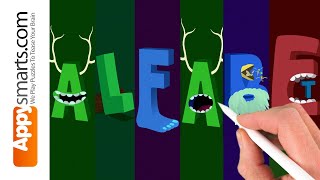 Alphabet But Not Lore But Metamorphabet  Interactive AnimationPuzzle Game demo [upl. by Ttereve]