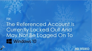 The Referenced Account Is Currently Locked Out And May Not Be Logged On To  Windows 7✅ [upl. by Iramo785]