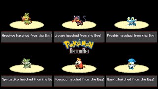 Pokemon Radical Red 41  All Starter Locations [upl. by Kerk]