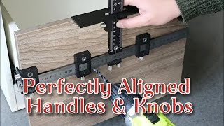 Precision Cabinet Hardware Jig Tool  Perfectly Aligned Handles amp Knobs [upl. by Christmas]