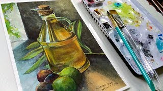 Using Neutral Tint  Grisaille Watercolor Technique [upl. by Barron469]