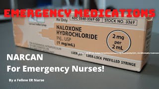 NarcanNaloxone  Emergency Medications Explained for New ER Nurses Tips for Emergency Nurses🔥 [upl. by Suiramed]