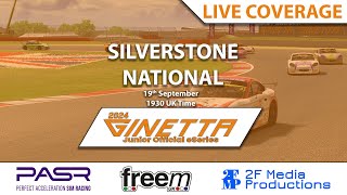 PASR  2024 Ginetta Junior Official eSeries  Round 5  Silverstone [upl. by Aved]