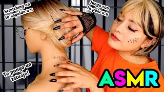 ☠️ La MORRA de LA PRISIÓN 😱 TE RASCA la ESPALDA y JUEGA con tu pelo 😅 I Ges ASMR [upl. by Rendrag]