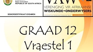 Nasionale Senior Sertifikaateksamen 2015 Wiskunde Vraestel 1 Vraag 31 tot 33 [upl. by Ennoira]