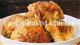 You Never Had Baked Chicken This Crispy Before  Crispy Baked Chicken Recipe [upl. by Nekal]