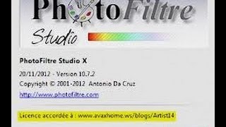 TUTO  Comment Cracker Photofiltre Studio X [upl. by Levenson]